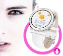Smartwatch Damski Rubicon RNCE92-1 Srebrny-Ceramiczna Bransoleta + Biały Silikonowy Pasek Smartwatch Damski Rubicon RNCE92-1 Srebrny-Ceramiczna Bransoleta + Biały Silikonowy Pasek