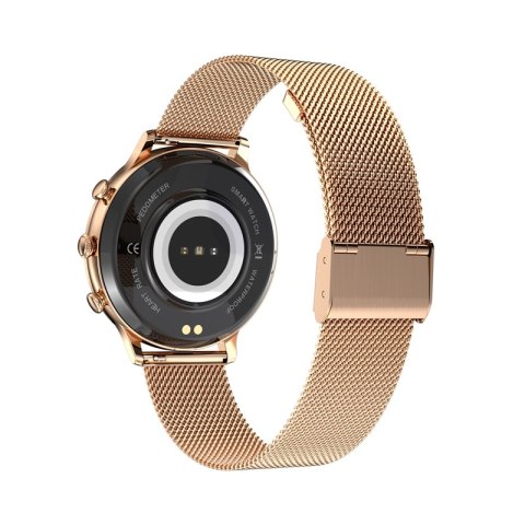 Smartwatch Damski Veltori VT310-1 Złota Bransoleta + Różowy Pasek Silikonowy Smartwatch Damski Veltori VT310-1 Złota Bransoleta + Różowy Pasek Silikonowy