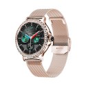 Smartwatch Damski Veltori VT320-1 Złota Bransoleta + Różowy Pasek Silikonowy Smartwatch Damski Veltori VT320-1 Złota Bransoleta + Różowy Pasek Silikonowy