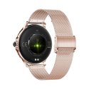 Smartwatch Damski Veltori VT320-1 Złota Bransoleta + Różowy Pasek Silikonowy Smartwatch Damski Veltori VT320-1 Złota Bransoleta + Różowy Pasek Silikonowy