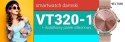 Smartwatch Damski Veltori VT320-1 Złota Bransoleta + Różowy Pasek Silikonowy Smartwatch Damski Veltori VT320-1 Złota Bransoleta + Różowy Pasek Silikonowy