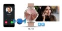 Smartwatch Damski Veltori VT320-1 Złota Bransoleta + Różowy Pasek Silikonowy Smartwatch Damski Veltori VT320-1 Złota Bransoleta + Różowy Pasek Silikonowy