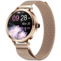 Smartwatch Damski Veltori VT340-1 Złota Bransoleta + Różowy Pasek Silikonowy Smartwatch Damski Veltori VT340-1 Złota Bransoleta + Różowy Pasek Silikonowy