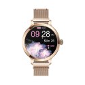 Smartwatch Damski Veltori VT340-1 Złota Bransoleta + Różowy Pasek Silikonowy Smartwatch Damski Veltori VT340-1 Złota Bransoleta + Różowy Pasek Silikonowy