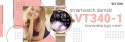 Smartwatch Damski Veltori VT340-1 Złota Bransoleta + Różowy Pasek Silikonowy Smartwatch Damski Veltori VT340-1 Złota Bransoleta + Różowy Pasek Silikonowy