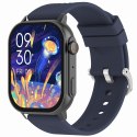 Smartwatch Gravity GT15-4 Niebieski Pasek Silikonowy + Tytanowa Bransoleta Smartwatch Gravity GT15-4 Niebieski Pasek Silikonowy + Tytanowa Bransoleta