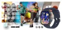 Smartwatch Gravity GT15-4 Niebieski Pasek Silikonowy + Tytanowa Bransoleta Smartwatch Gravity GT15-4 Niebieski Pasek Silikonowy + Tytanowa Bransoleta