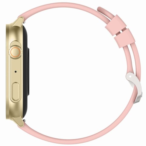 Smartwatch Gravity GT15-7 Różowy Pasek Silikonowy + Złota Bransoleta Smartwatch Gravity GT15-7 Różowy Pasek Silikonowy + Złota Bransoleta