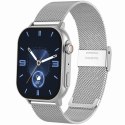 Smartwatch Gravity GT15-9 Czarny Pasek Silikonowy + Srebrna Bransoleta Smartwatch Gravity GT15-9 Czarny Pasek Silikonowy + Srebrna Bransoleta