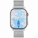 Smartwatch Gravity GT15-9 Czarny Pasek Silikonowy + Srebrna Bransoleta Smartwatch Gravity GT15-9 Czarny Pasek Silikonowy + Srebrna Bransoleta