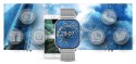 Smartwatch Gravity GT15-9 Czarny Pasek Silikonowy + Srebrna Bransoleta Smartwatch Gravity GT15-9 Czarny Pasek Silikonowy + Srebrna Bransoleta