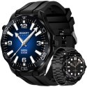 Smartwatch Veltori VT150-1 Czarny Pasek Silikonowy + Czarna Bransoleta Smartwatch Veltori VT150-1 Czarny Pasek Silikonowy + Czarna Bransoleta