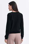 Bluza z dzianiny prążkowanej z długim rękawem BL08 Black - Nife - 36 Bluza z dzianiny prążkowanej z długim rękawem BL08 Black - Nife - 36