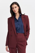 Marynarka oversize, dwurzędowa Z69 Bordo - Nife - 40 Marynarka oversize, dwurzędowa Z69 Bordo - Nife - 40