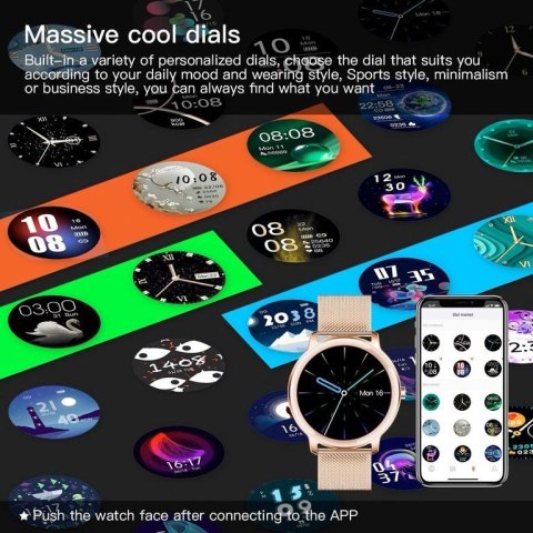 SMARTWATCH DAMSKI Rubicon RNBE66 - WŁASNE TARCZE (sr014a) SMARTWATCH DAMSKI Rubicon RNBE66 - WŁASNE TARCZE (sr014a)