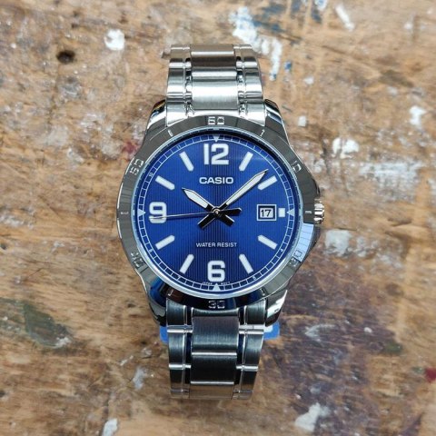 ZEGAREK MĘSKI CASIO MTP-V004D-2B (zd047g) + BOX ZEGAREK MĘSKI CASIO MTP-V004D-2B (zd047g) + BOX