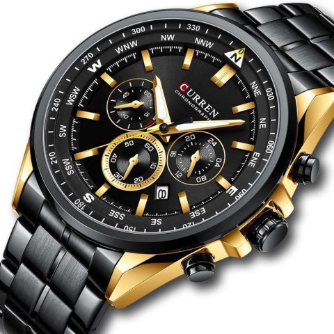 ZEGAREK MĘSKI CURREN 8399 (zc016c -CHRONOGRAF +BOX ZEGAREK MĘSKI CURREN 8399 (zc016c -CHRONOGRAF +BOX