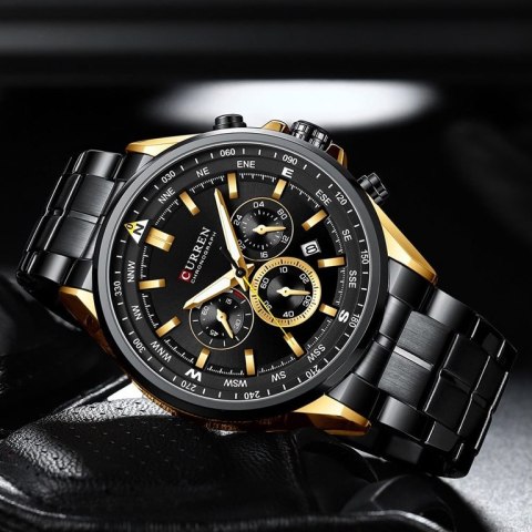ZEGAREK MĘSKI CURREN 8399 (zc016c -CHRONOGRAF +BOX ZEGAREK MĘSKI CURREN 8399 (zc016c -CHRONOGRAF +BOX