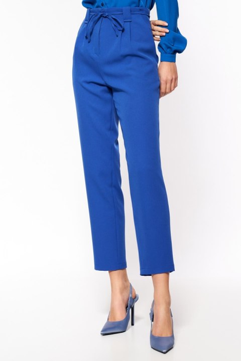 Spodnie Chabrowe spodnie typu paperbag SD67 Blue - Nife - 36 Spodnie Chabrowe spodnie typu paperbag SD67 Blue - Nife - 36