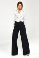 Spodnie typu palazzo SD31 Black - Nife - 44 Spodnie typu palazzo SD31 Black - Nife - 44