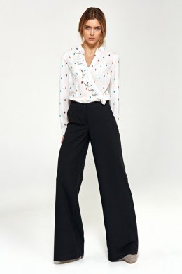 Spodnie typu palazzo SD31 Black - Nife - 44