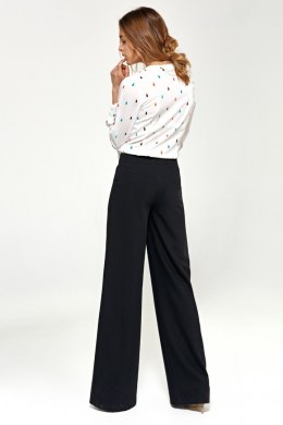Spodnie typu palazzo SD31 Black - Nife - 44