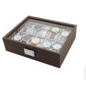 Abschließbare Box für 10 Uhren mit PDMDF05-Glas Abschließbare Box für 10 Uhren mit PDMDF05-Glas