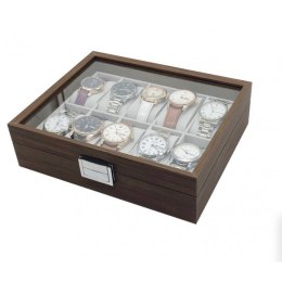 Abschließbare Box für 10 Uhren mit PDMDF05-Glas