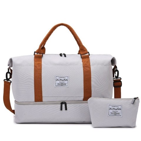 Set Reisetasche mit zwei Fächern und Kosmetikkoffer 51x25x39cm T263SZ Set Reisetasche mit zwei Fächern und Kosmetikkoffer 51x25x39cm T263SZ