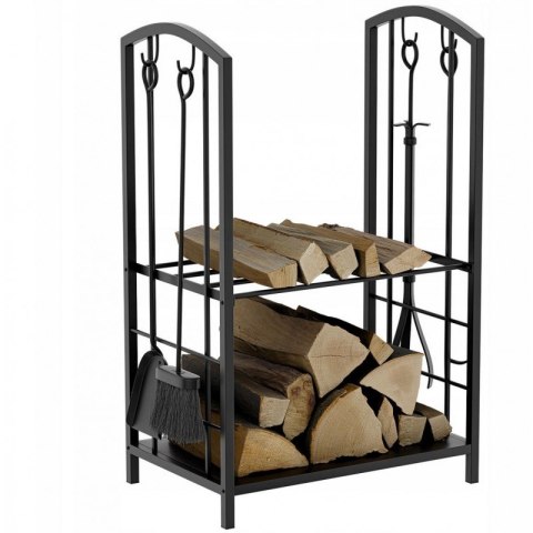 Ständer, Metallkorb für Brennholz mit Zubehör 73x40x30cm SND05 Ständer, Metallkorb für Brennholz mit Zubehör 73x40x30cm SND05