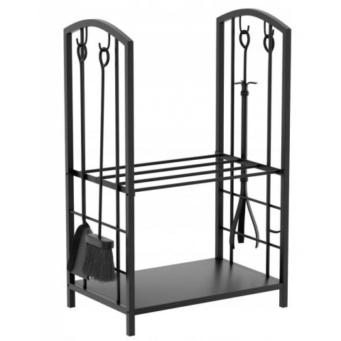 Ständer, Metallkorb für Brennholz mit Zubehör 73x40x30cm SND05 Ständer, Metallkorb für Brennholz mit Zubehör 73x40x30cm SND05