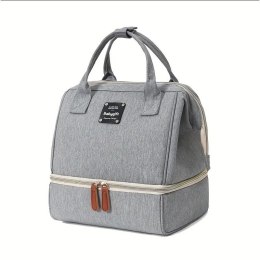 Tasche, Kinderwagen Organizer für Mama, Papa grau 26x23x18cm PLM29SZ