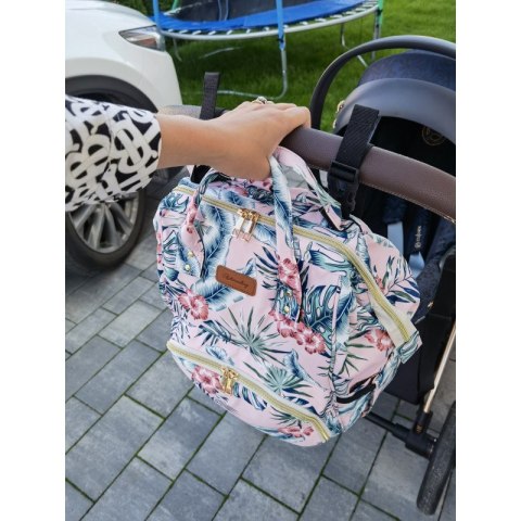 Torba, organizer do wózka plecak dla mamy Różowy 42x26x19cm PL152R Torba, organizer do wózka plecak dla mamy Różowy 42x26x19cm PL152R