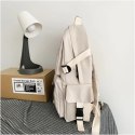Universeller Schulsportrucksack mit Taschen, cremefarben PL164K Universeller Schulsportrucksack mit Taschen, cremefarben PL164K