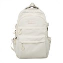 Universeller Schulsportrucksack mit Taschen, cremefarben PL165K