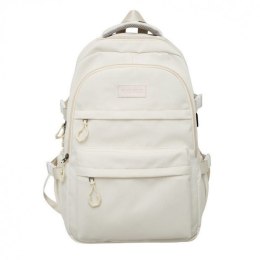 Universeller Schulsportrucksack mit Taschen, cremefarben PL165K