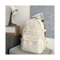 Universeller Schulsportrucksack mit Taschen, cremefarben PL165K