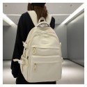 Universeller Schulsportrucksack mit Taschen, cremefarben PL165K