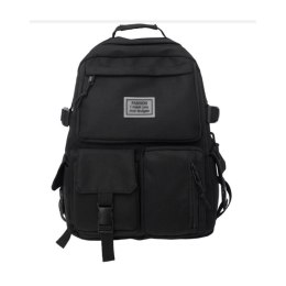 Universeller Schulsportrucksack mit Taschen, schwarz PL164CZ