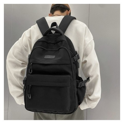 Universeller Schulsportrucksack mit Taschen, schwarz PL165CZ Universeller Schulsportrucksack mit Taschen, schwarz PL165CZ