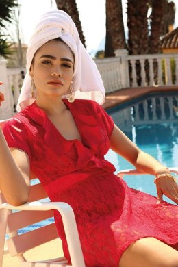 Komplet Podomka Model Mia Red - DKaren - XXL