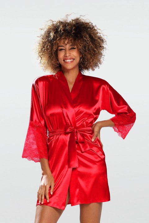 Szlafrok Peniuar Model Cameron Red - DKaren - XL