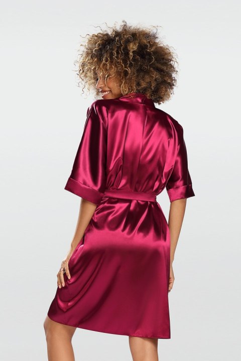 Szlafrok Peniuar Model Nable 100 Bordo - DKaren - s Szlafrok Peniuar Model Nable 100 Bordo - DKaren - s