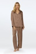 Piżama Damska Model Amina Light Brown - DKaren - XXL Piżama Damska Model Amina Light Brown - DKaren - XXL