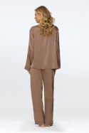 Piżama Damska Model Amina Light Brown - DKaren - XXL Piżama Damska Model Amina Light Brown - DKaren - XXL