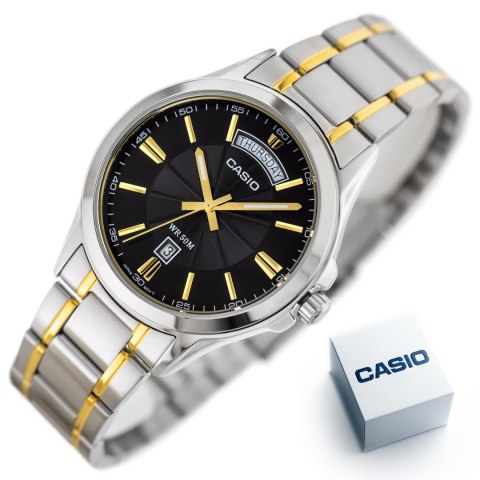ZEGAREK MĘSKI CASIO MTP-1381G-1A (zd191d) + BOX ZEGAREK MĘSKI CASIO MTP-1381G-1A (zd191d) + BOX