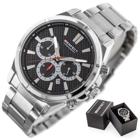 ZEGAREK MĘSKI PERFECT M501CH-03 - CHRONOGRAF (zp381a) + BOX ZEGAREK MĘSKI PERFECT M501CH-03 - CHRONOGRAF (zp381a) + BOX