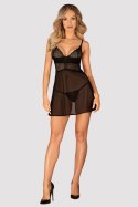 Komplet Model Chemeris Babydoll Black - Obsessive - M/L