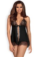 Komplet Model Chiccanta Babydoll Black - Obsessive - L/XL Komplet Model Chiccanta Babydoll Black - Obsessive - L/XL