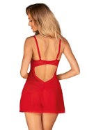 Komplet Model Chilisa babydoll Red - Obsessive - XL/XXL